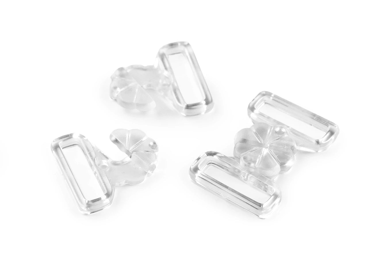 Image of plastic clasp for swimwear – 17 mm 5 pairs – available at Šarlotes audumi