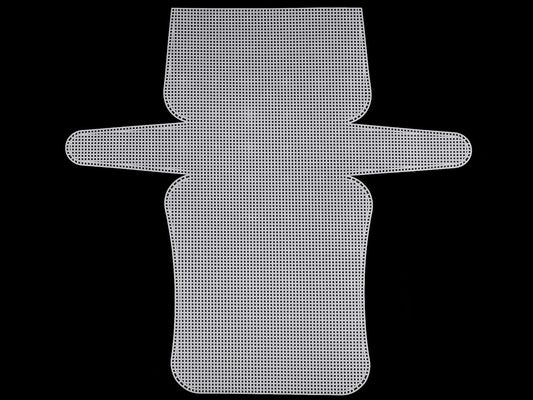 Plastic canvas for making bags | 27 × 15 × 7 cm | Stiff mesh | 1.4 mm thickness