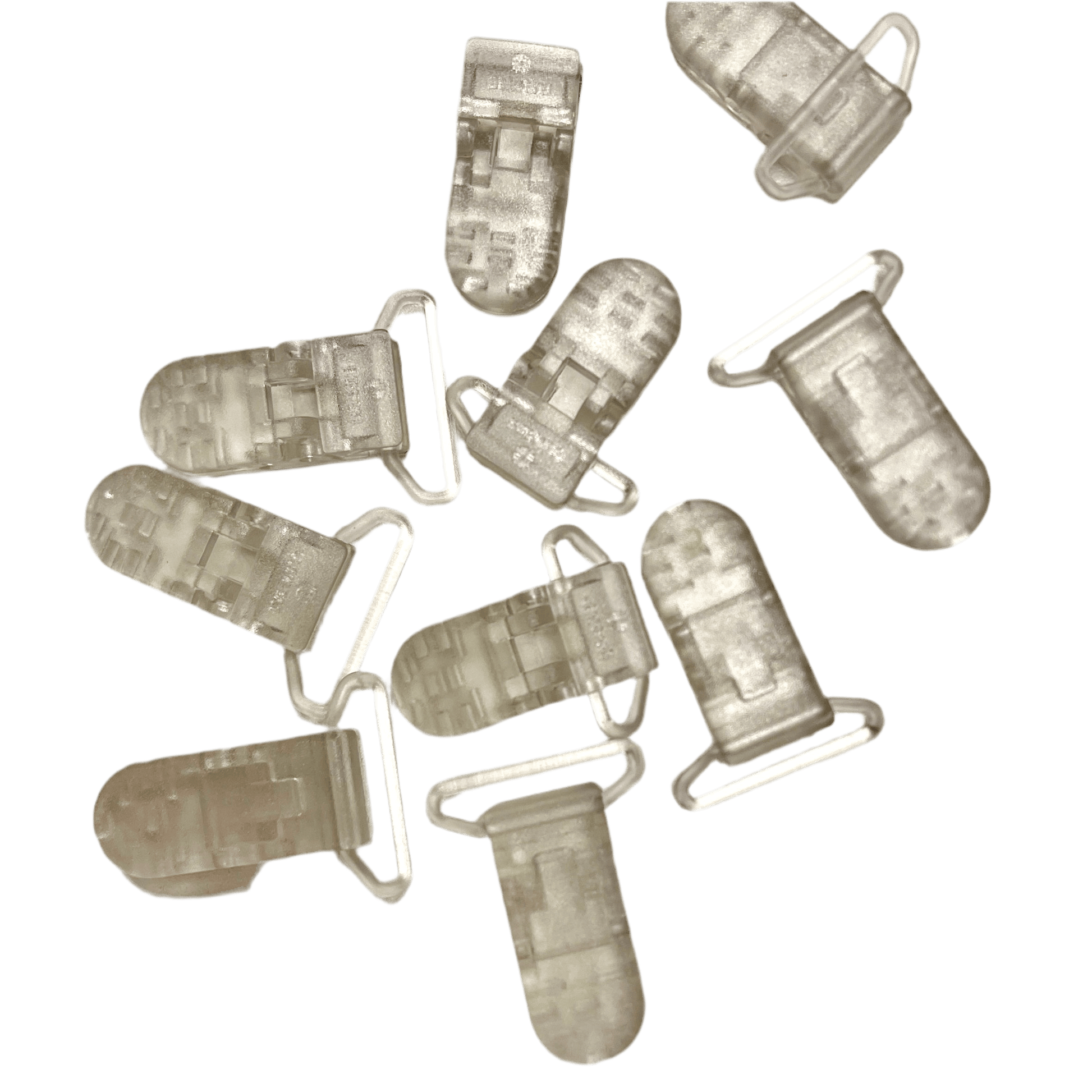 Plastmasas klipsis 20 mm - caurspīdīgs| iepakojumā 5 gab.