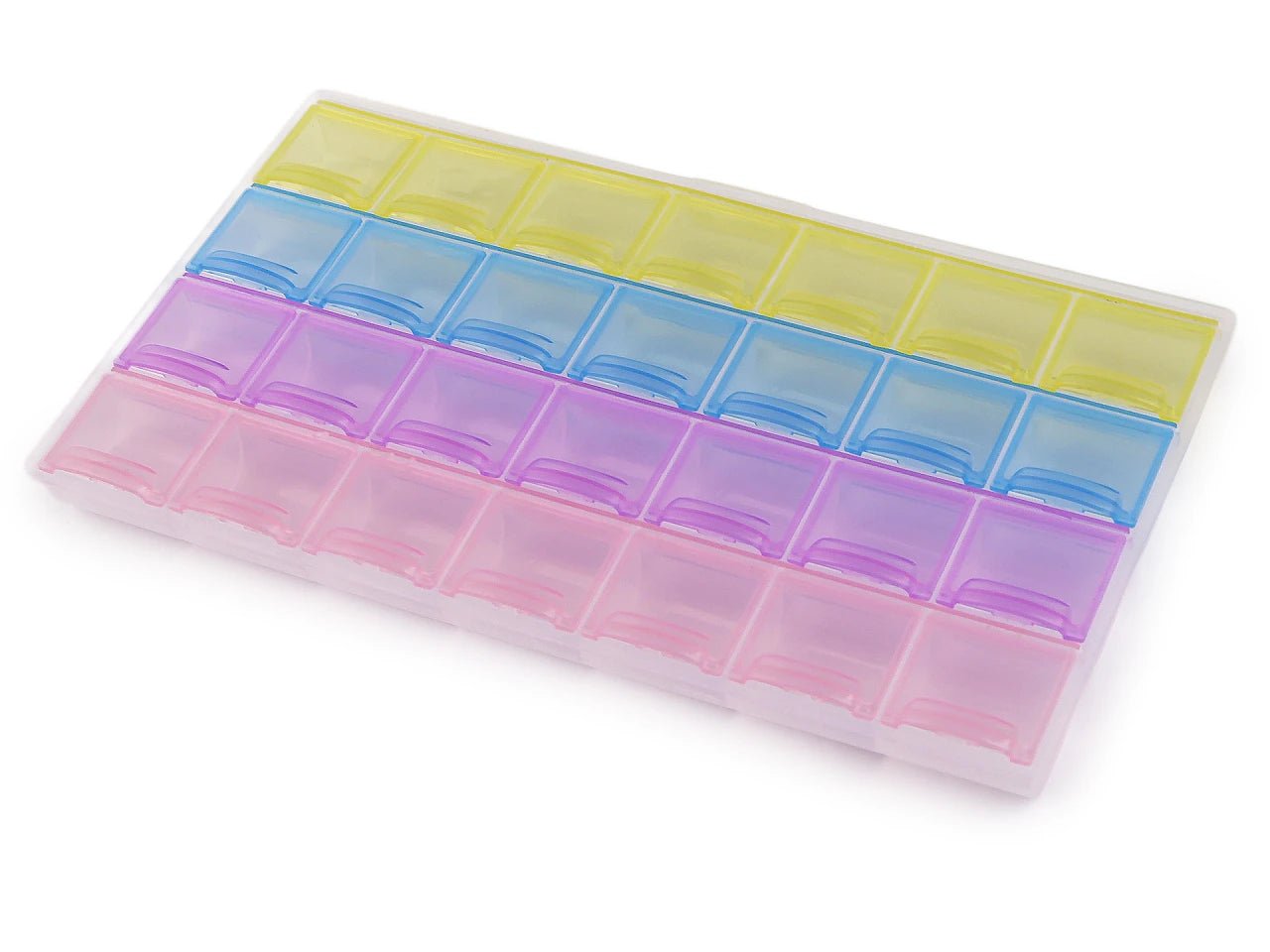 Attēls ar Plastmasas organizatora kaste 12 × 21,5 × 2 cm – pieejams Šarlotes audumi
