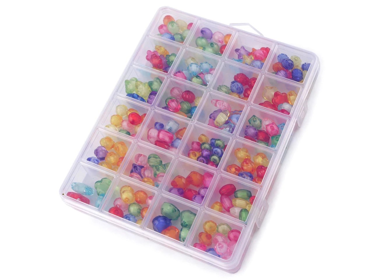 Kit de perles en plastique dans une boîte |Ø 8–15 mm | 220 pièces