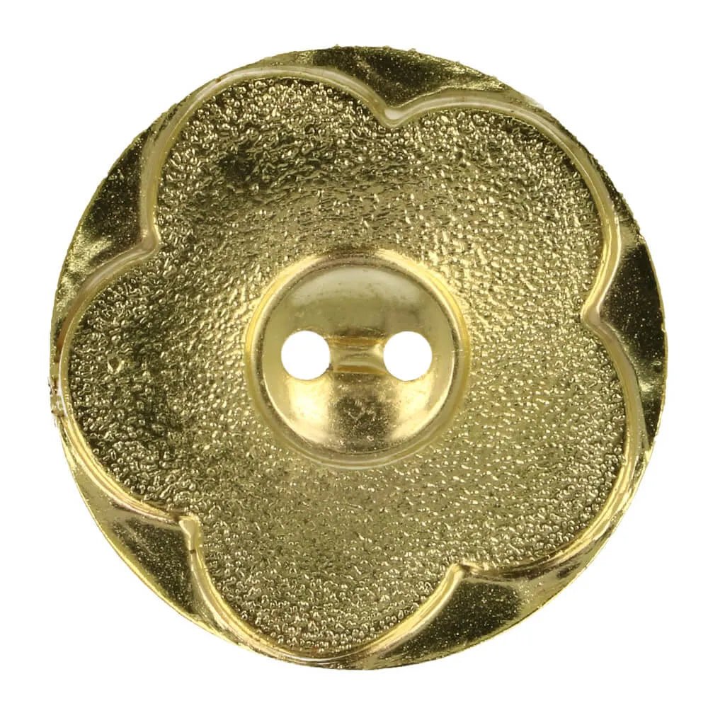 Plastmasas poga 34 mm - zelta