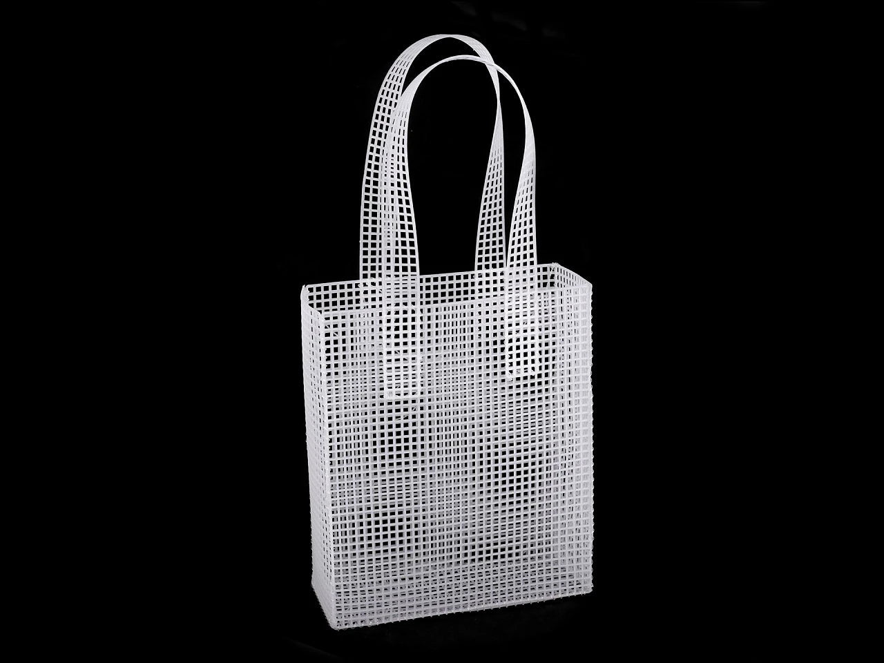 alt
Plastic mesh (canvas) for making bags | 20 × 24 × 8 cm | With handles