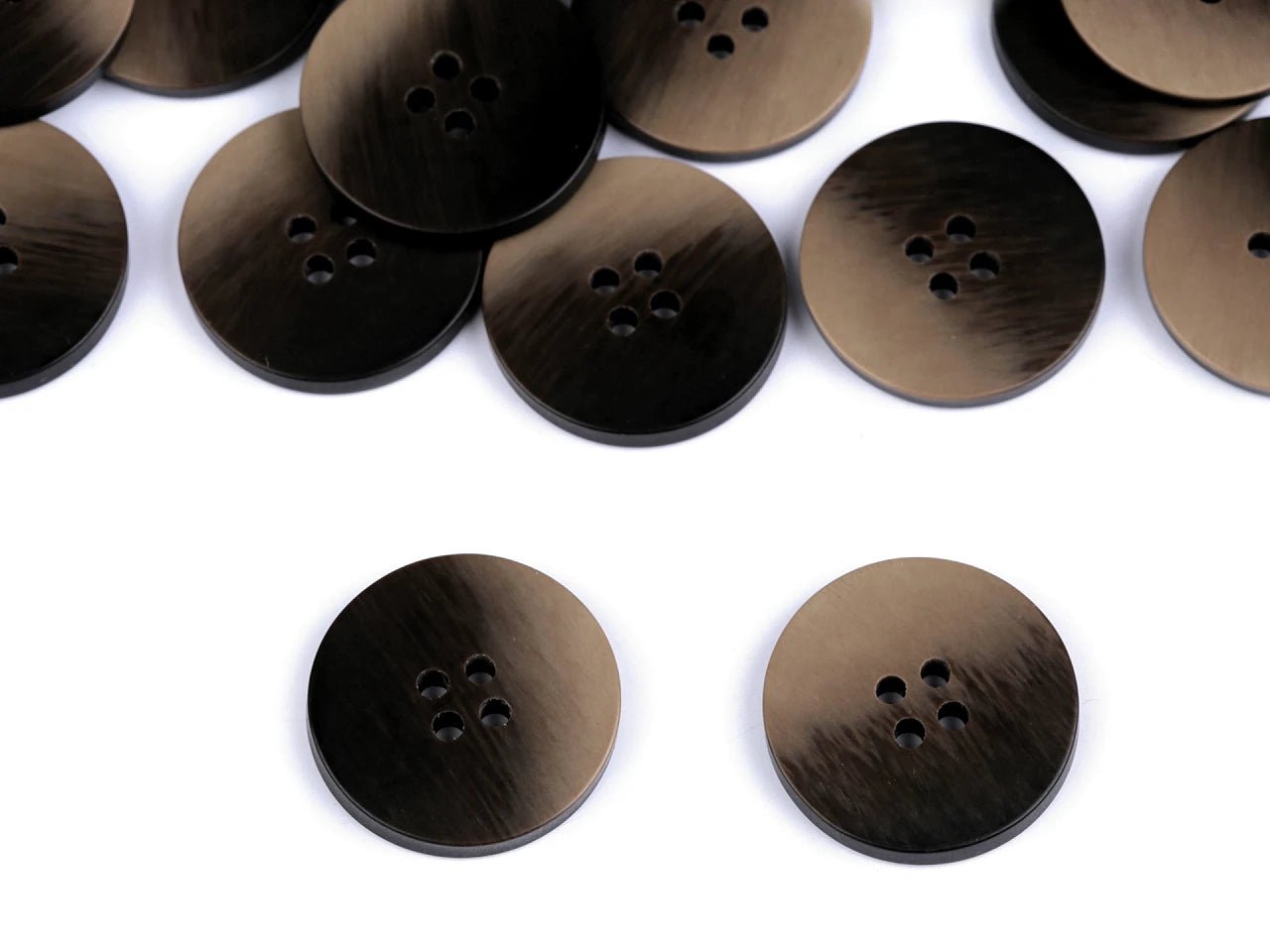 Image of buttons with an ombre effect, elegant color-gradient design Ø 21 mm - 28 mm – available at Šarlotes audumi