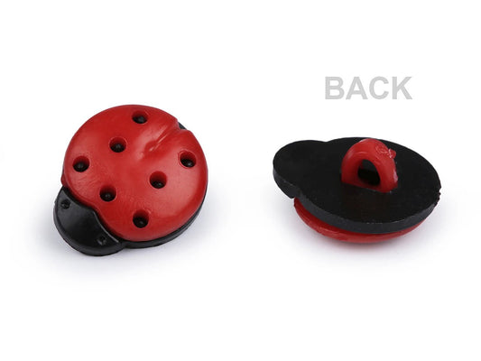 Pogas uz kājiņas 15 mm - bizbizmārītes