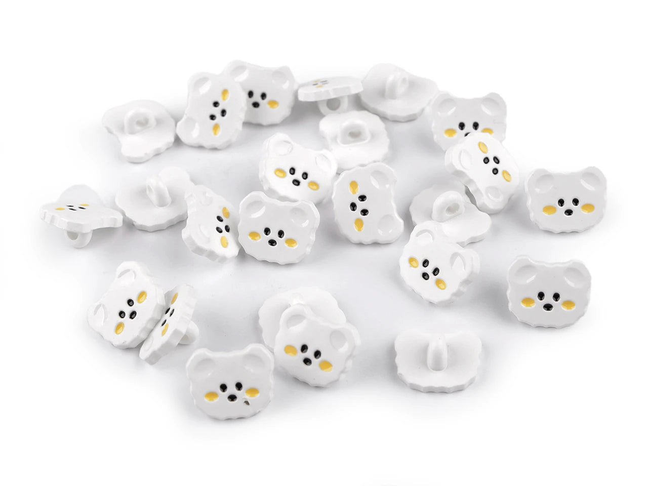 Image of 15 mm shank buttons, cats|in various shades – available at Šarlotes audumi