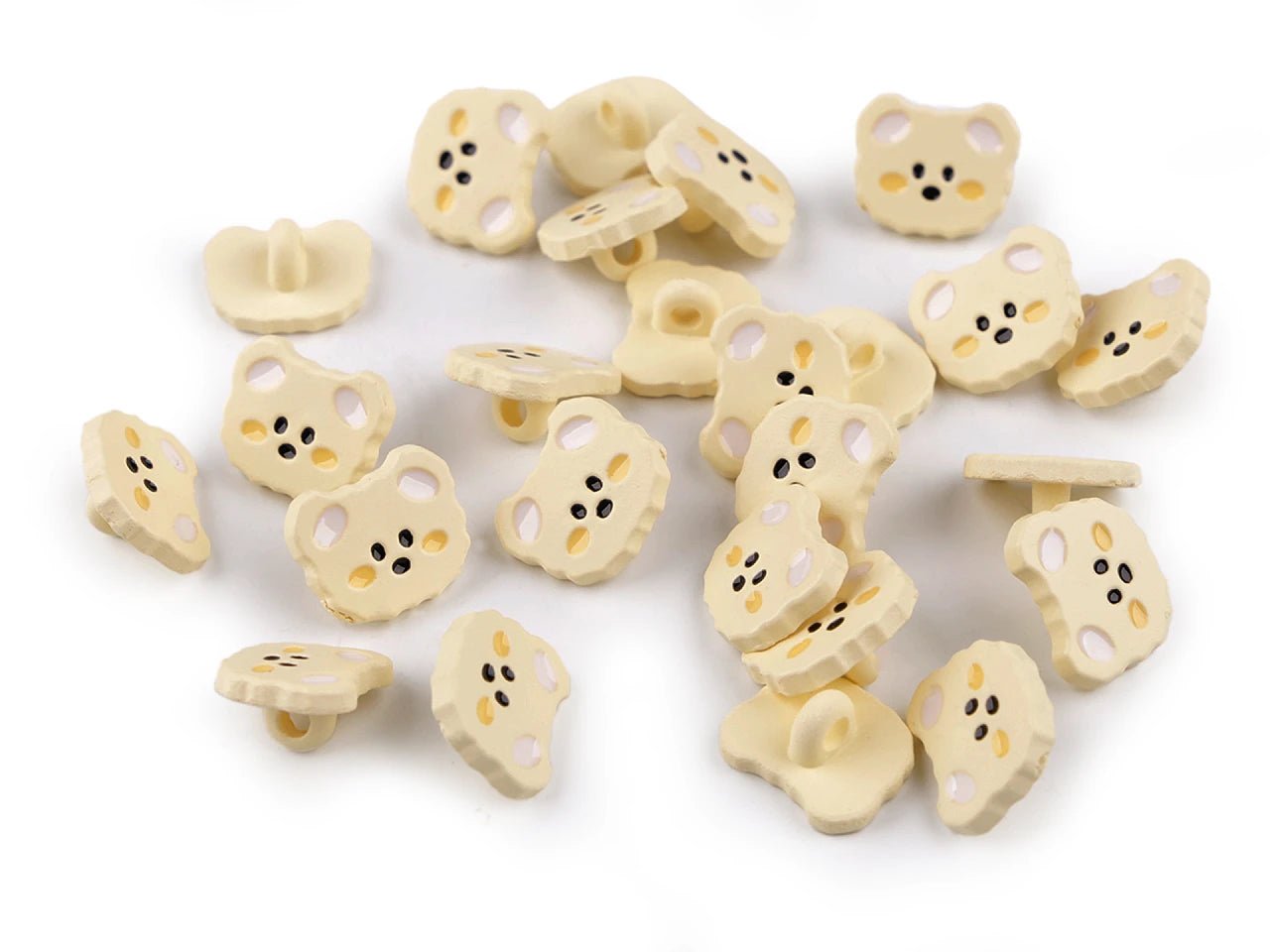 Image of 15 mm shank buttons, kittens | assorted shades – available at Šarlotes audumi
