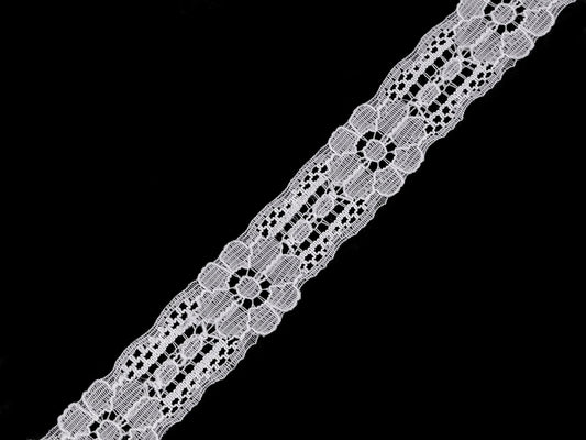 Polyamide lace - 1,8 cm white