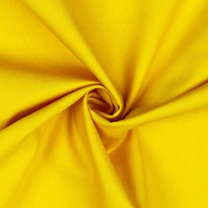 Tissu premium 100 % coton - jaune 125 g/m²