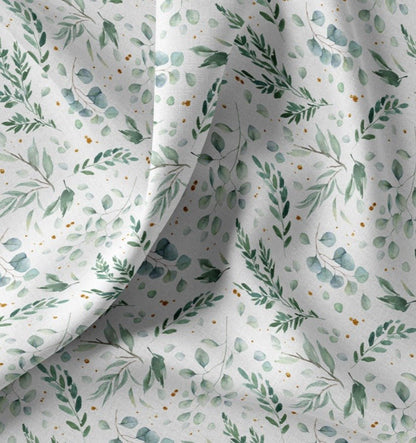 Image de tissu Premium 100 % coton - feuilles d’eucalyptus 115 g/m² – disponible chez Šarlotes audumi