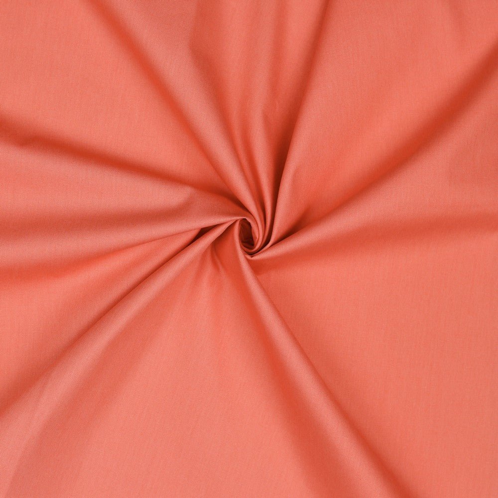 Tissu premium 100 % coton - corail 125 g/m²