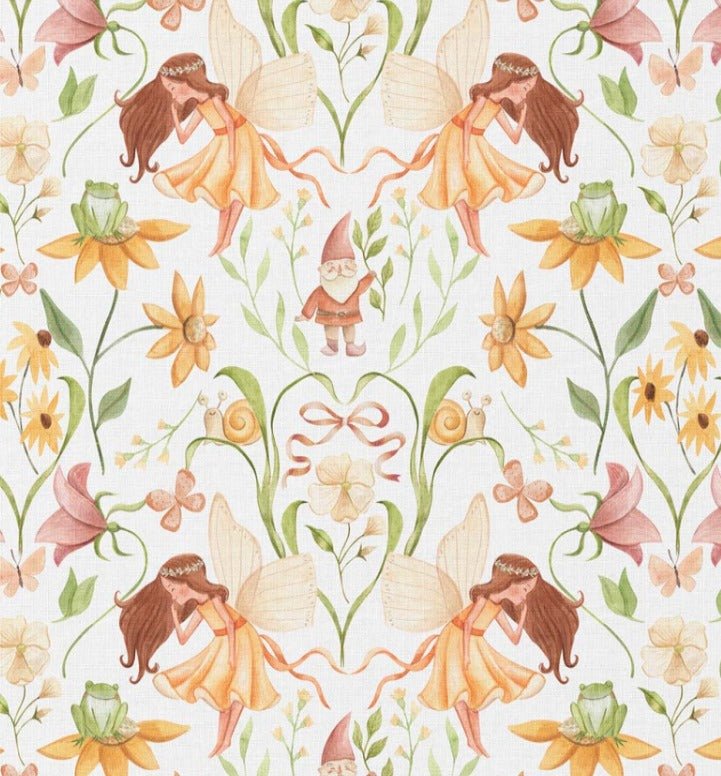 Image of Premium 100% cotton fabric - fairies, 115 g/m² – available at Šarlotes audumi