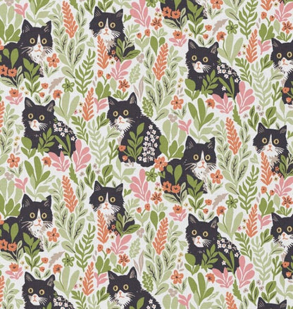 Image avec tissu Premium 100 % coton - chatons de la forêt 115 g/m² – disponible chez Šarlotes audumi
