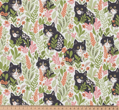 Image en tissu Premium 100 % coton - petits chats des bois 115 g/m² – disponible chez Šarlotes audumi