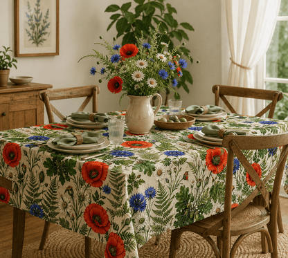 Image with Premium 100% cotton fabric - summer meadow 120 g/m² – available at Charlotte's Fabrics