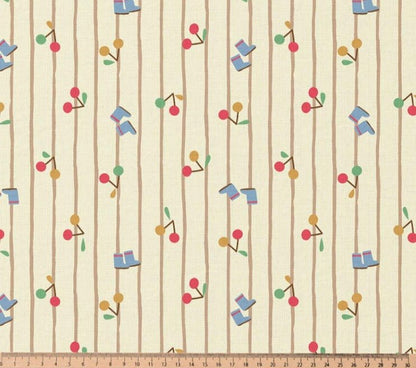 Image en tissu 100 % coton Premium - motif printanier ludique 115 g/m² – disponible chez Charlotte
