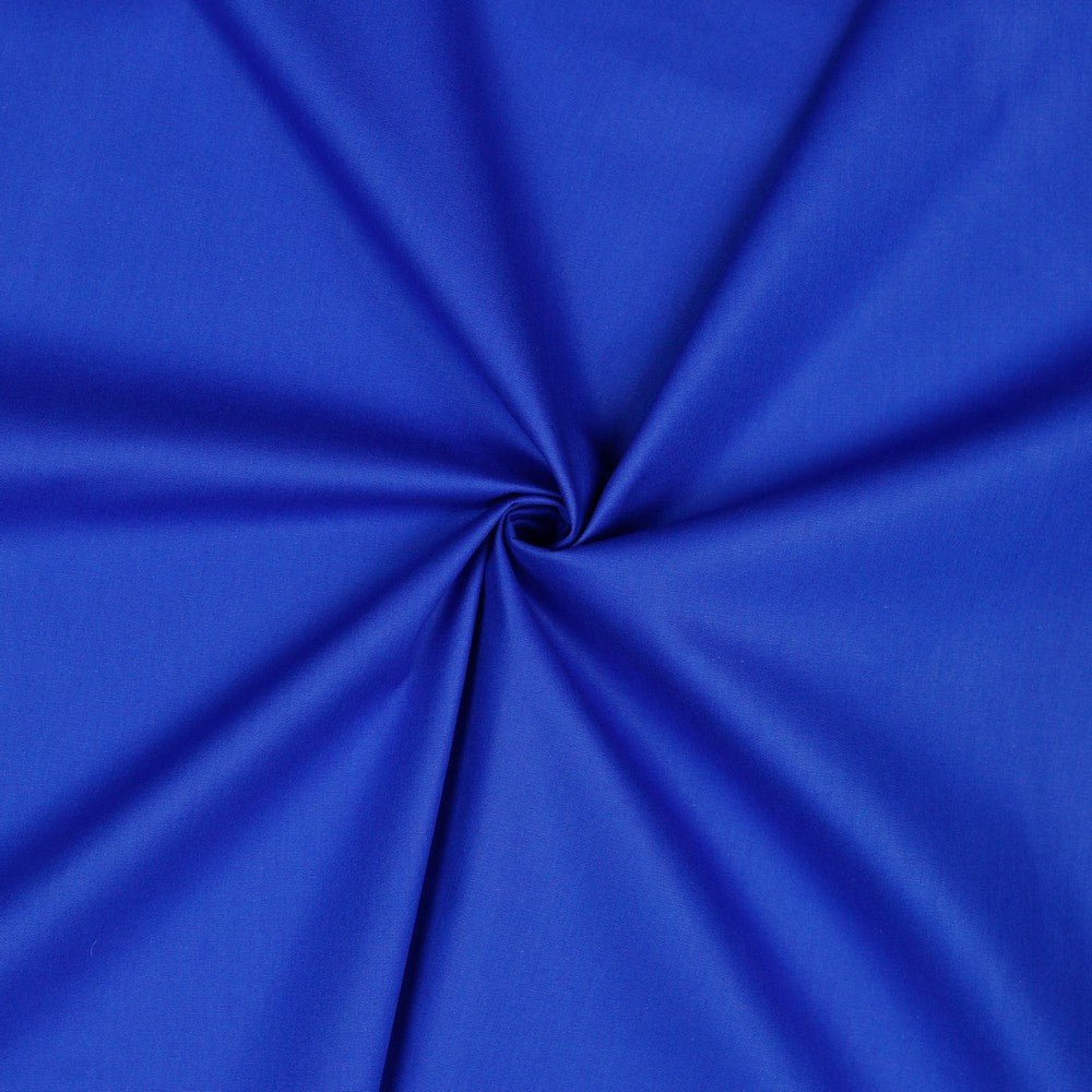 Tissu premium 100 % coton - bleu bleuet 125 g/m²