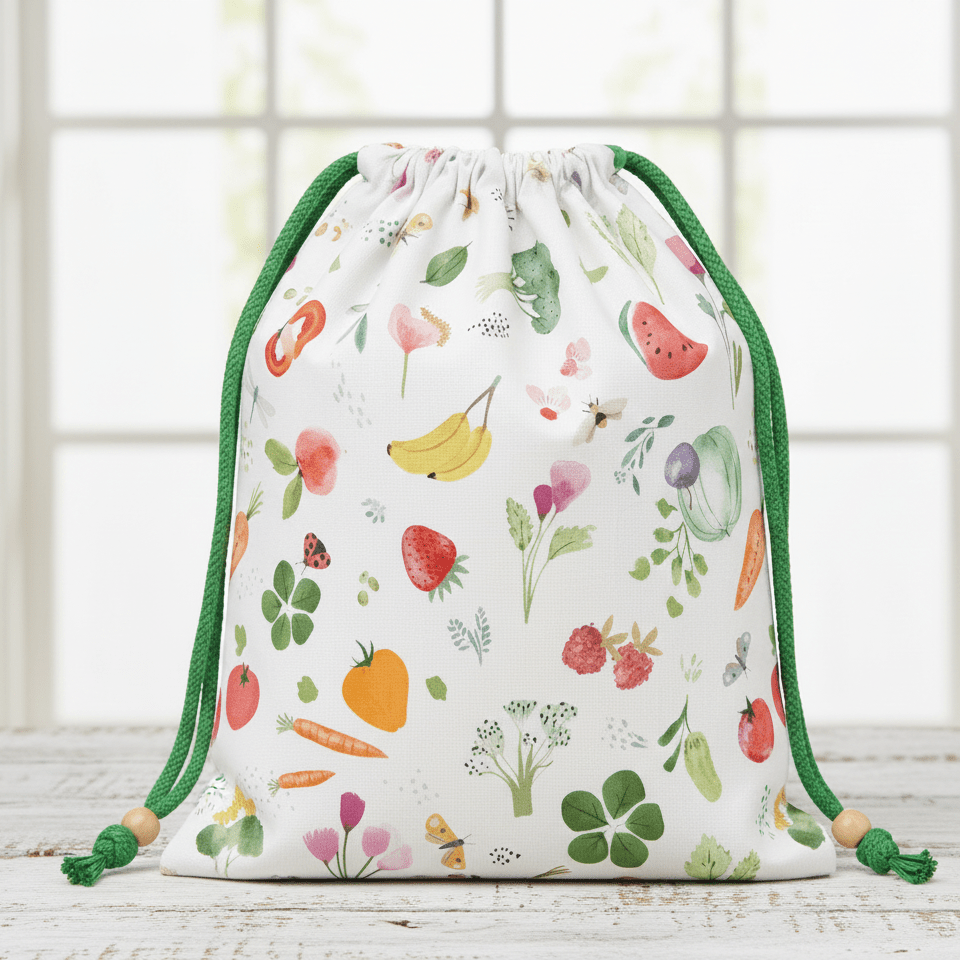 Image avec tissu Premium 100 % coton - vitamines 115 g/m² – disponible chez Šarlotes audumi