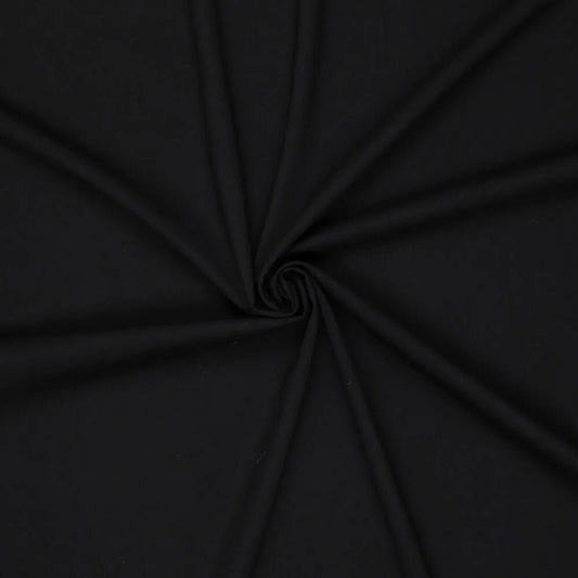Image of Premium Merino wool fabric – black – available online Šarlotes audumi