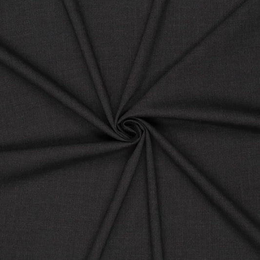 Image of premium Merino wool fabric – dark grey – available online at Šarlotes audumi