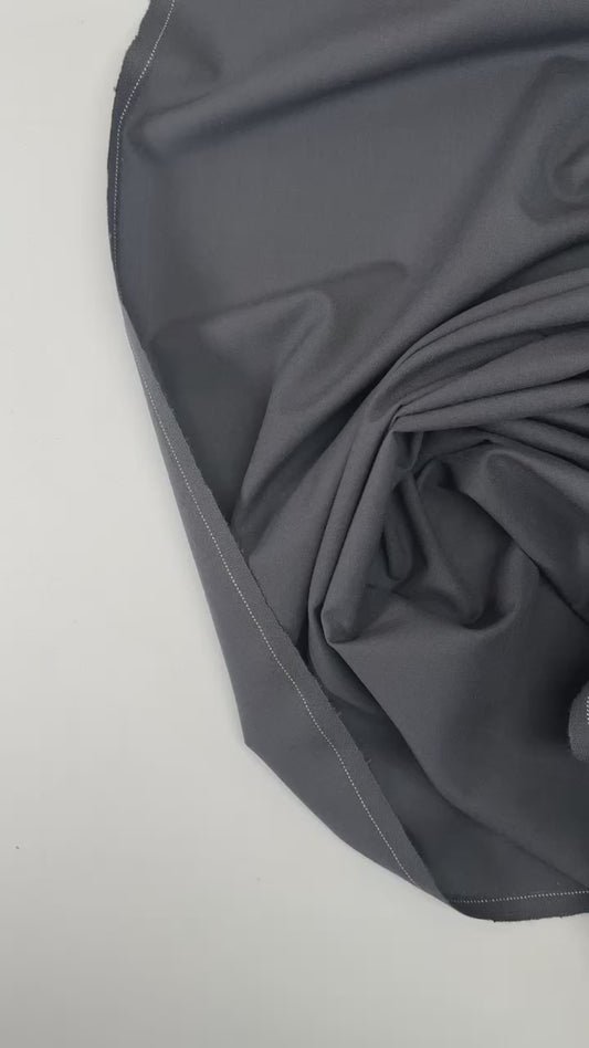 Grey wool fabric 200 g/m² - last piece 50 cm