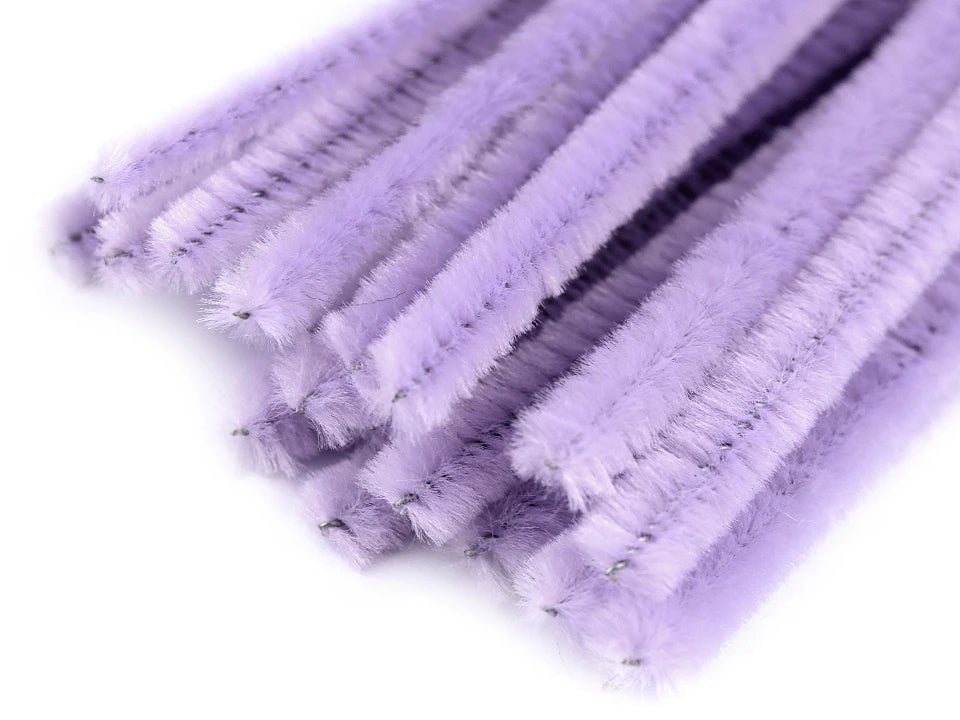Fil chenille | Ø6 mm (30 cm) |20 pièces|couleurs assorties