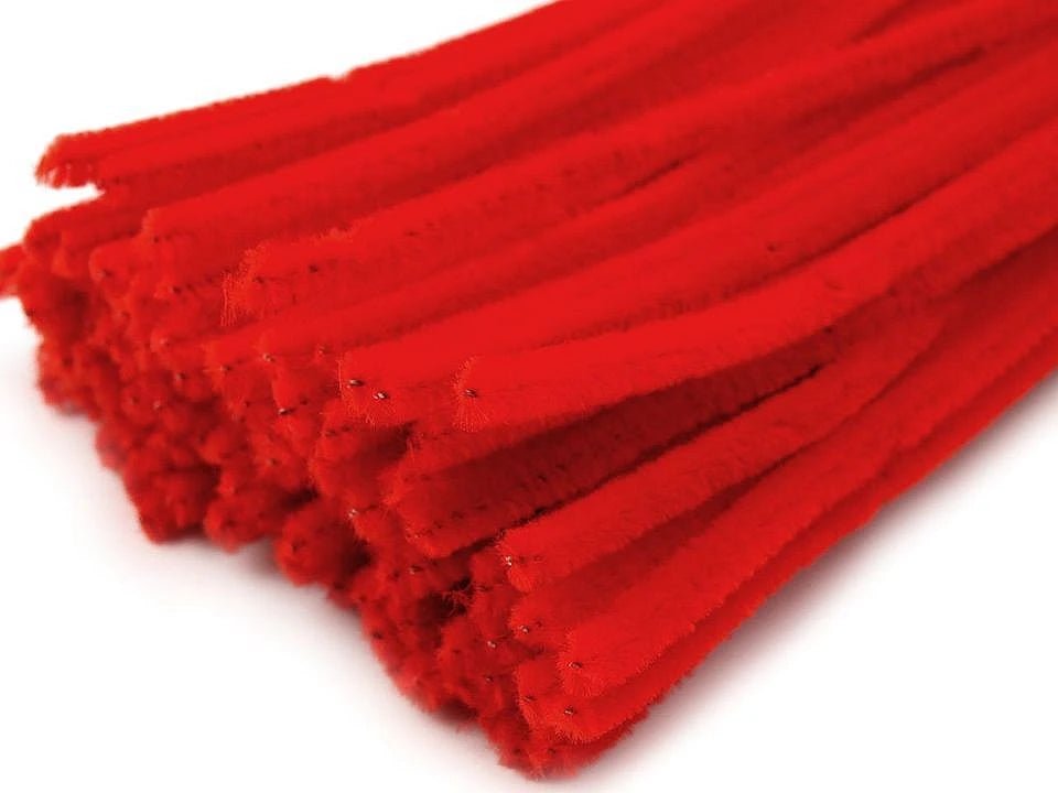 Fil chenille | Ø6 mm (30 cm) |20 pièces| couleurs variées