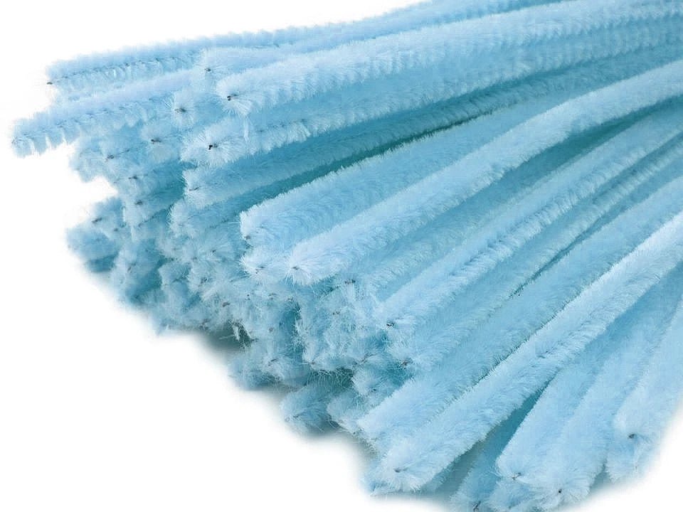 Image of fluffy wire | Ø6 mm (30 cm) |20 pcs.|various shades – available at Šarlotes audumi