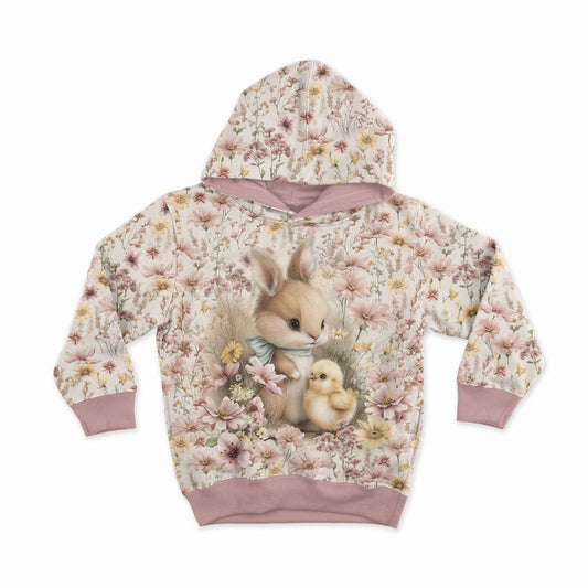 Puuvillainen silmukkaneulos – pastellikukkaniitty, Design-08