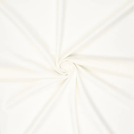 Image de tissu en maille Punta di Roma – blanc 320 g/m² – disponible chez Šarlotes audumi