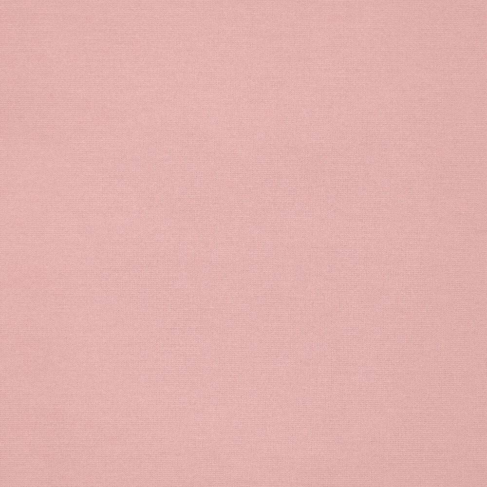 Image de tissu en maille Punta di Roma – rose poudré 320 g/m² – disponible chez Šarlotes audumi