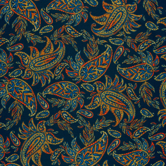 Image avec tissu tricot Punto di Roma à motif coloré 275 g/m² – disponible chez Šarlotes audumi