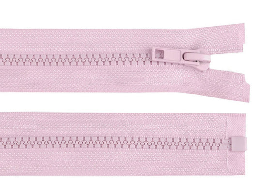 Image of a zip-open tractor in light lilac – available at Šarlotes Audumi