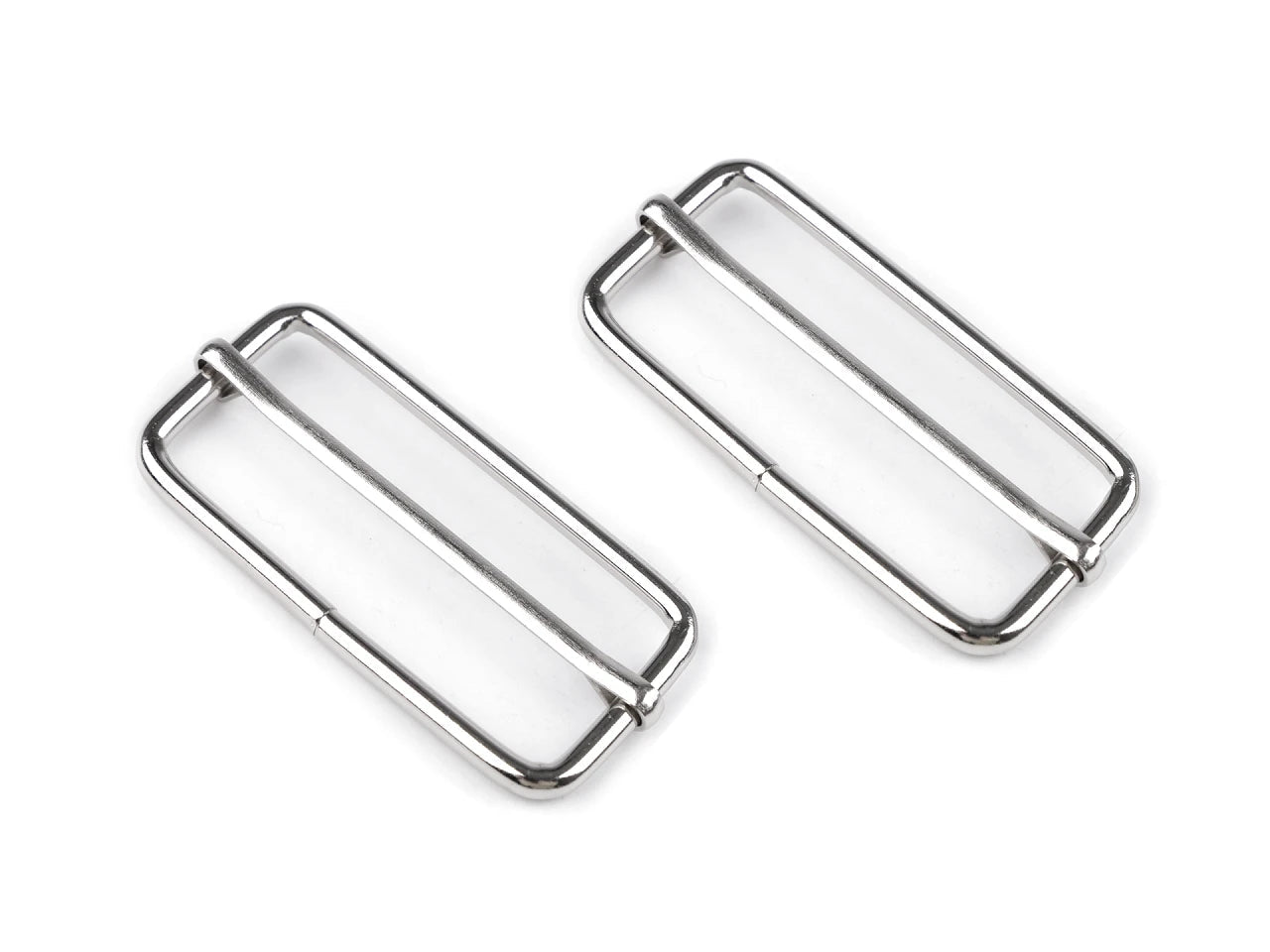 Image of adjustable strap buckles (Buckle Slider) 50 mm, 5 pcs – available at Šarlotes audumi