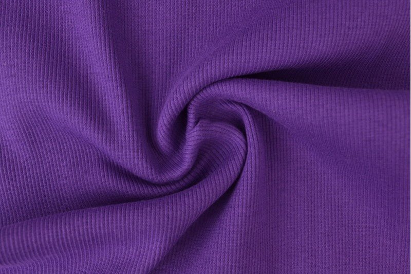 Attēls ar Rievotā auduma apdares mala | manžete - violeta 300 g/m² – pieejams Šarlotes audumi