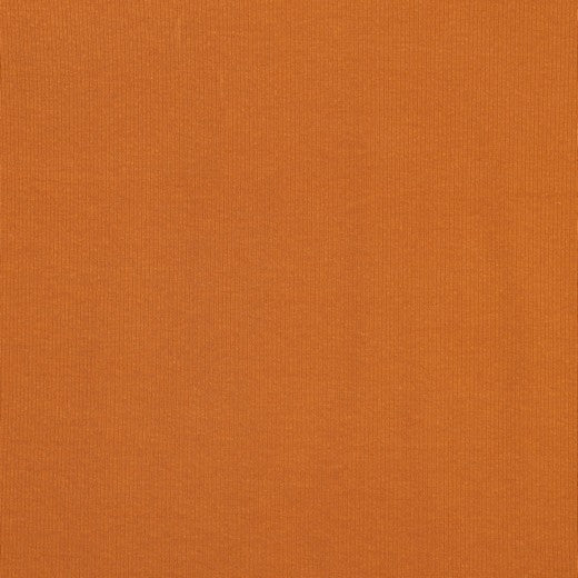 Tricot de coton côtelé (RIB JERSEY) - cognac 240 g/m²