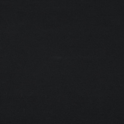 Jersey côtelé en coton (RIB JERSEY) - noir 240 g/m²