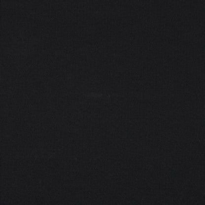 Jersey de coton côtelé (RIB JERSEY) - noir 240 g/m²