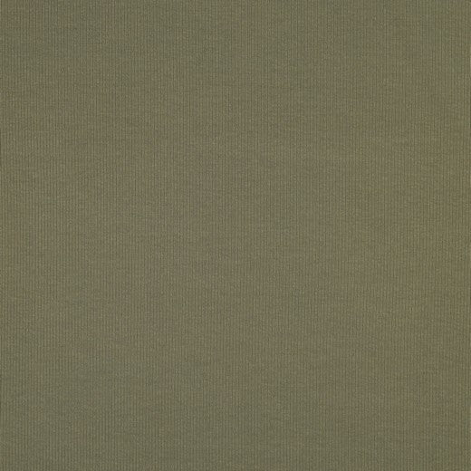 Jersey côtelé en coton (RIB JERSEY) - vert olive 240 g/m²