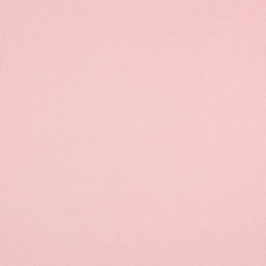Jersey côtelé en coton (RIB JERSEY) - ton rose 240 g/m²