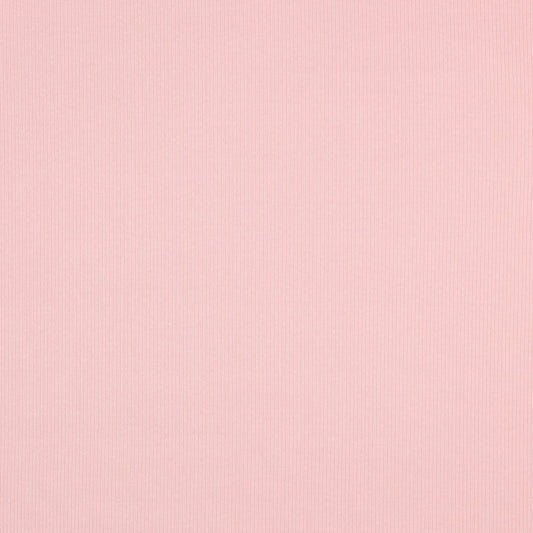 Ribbed cotton jersey (RIB JERSEY) - rose shade 240 g/m²