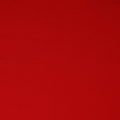 Jersey de coton côtelé (RIB JERSEY) - rouge 240 g/m²