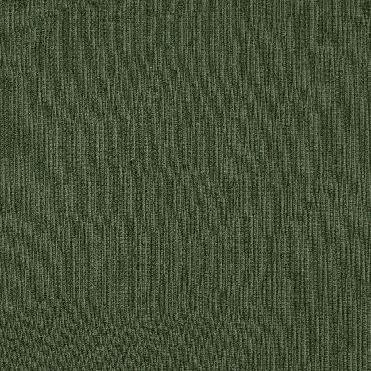 Jersey côtelé en coton (RIB JERSEY) - vert foncé 240 g/m²