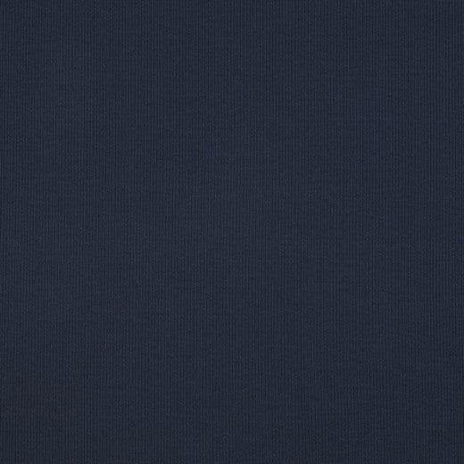Jersey de coton côtelé (RIB JERSEY) - bleu foncé 240 g/m²