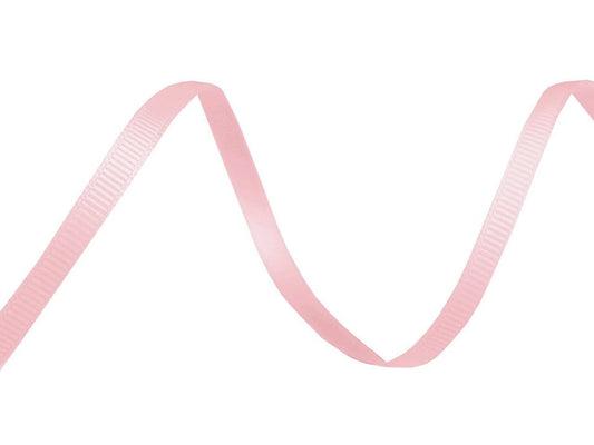 Grosgrain ribbon 5 mm - soft pink (30 m roll)