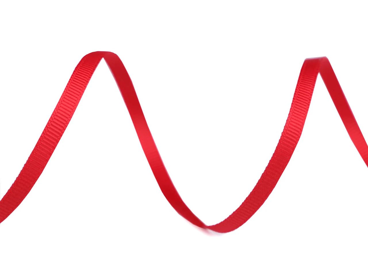 Ruban gros-grain 5 mm - rouge (rouleau de 30 m)