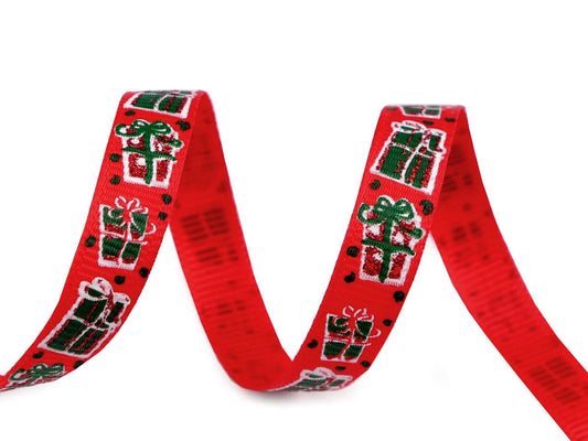 Grosgrain ribbon with print | 10 mm 3 m