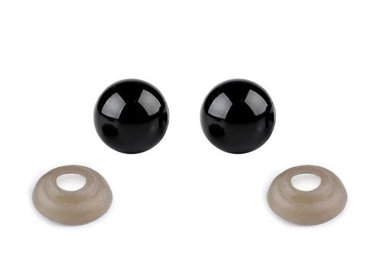 Toy eyes Ø10 mm, black (pack of 10 pcs)