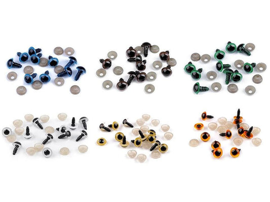 toy eyes Ø10 mm-green (pack of 5 pairs)