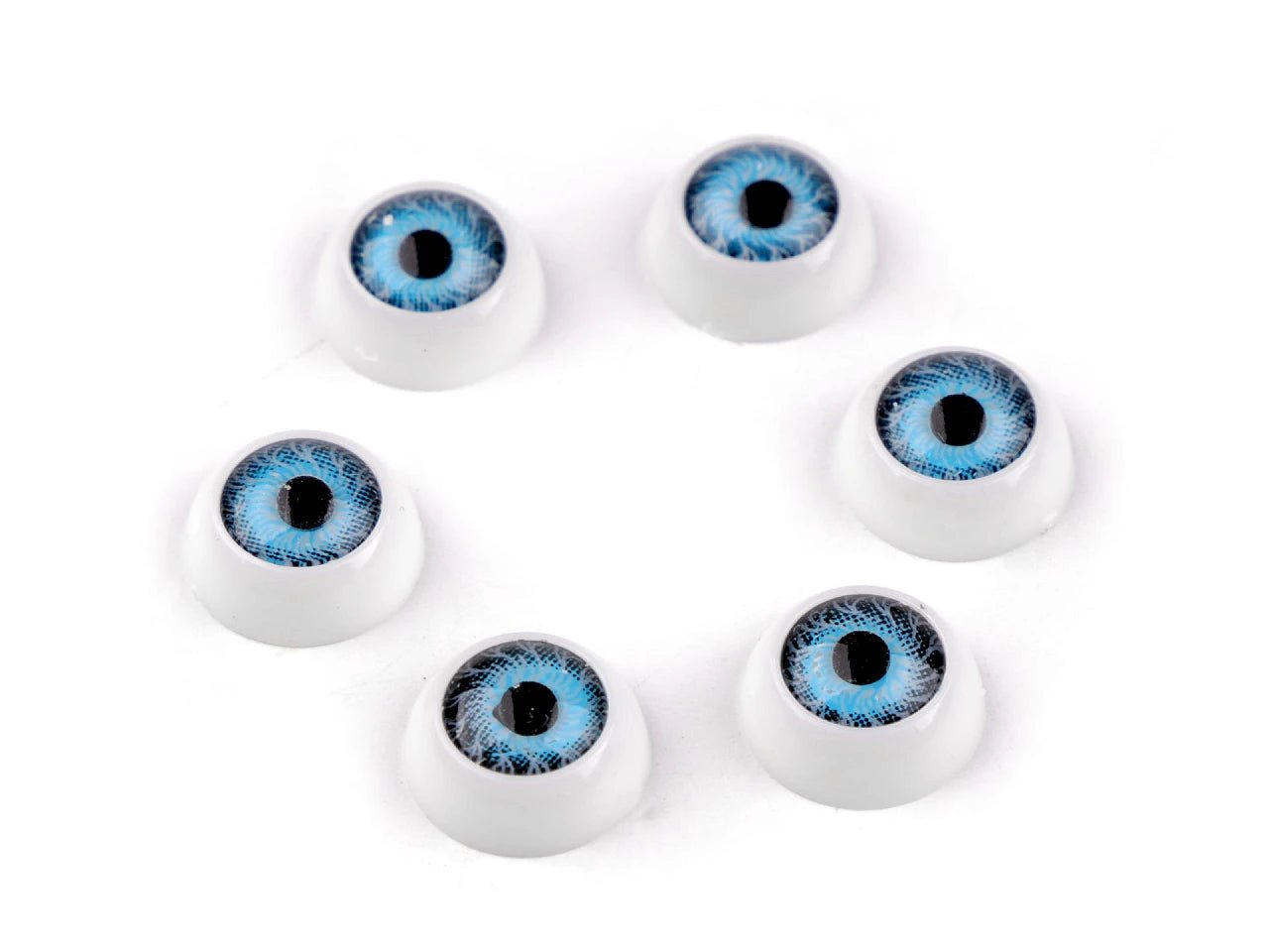 Yeux pour jouets Ø12 mm (lot de 15 paires)